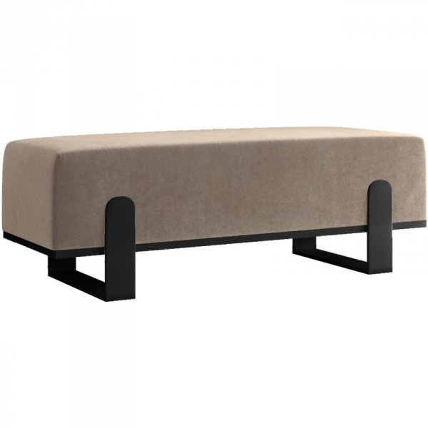 Ławka tapicerowana SULA 100cm czarny / paros 03