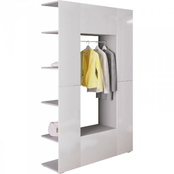 Garderoba CUBE szary / biały połysk