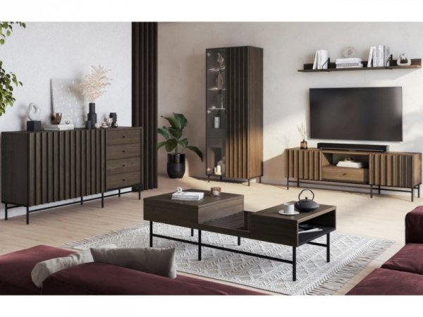 Komoda PIEMONTE PE05 jesion portland + czarny
