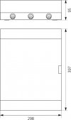 ROZDZIELNICA MODUŁOWA 2X12 NATYNKOWA IP40 SRN-24 1.6 (1 SZT)