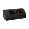 GNIAZDO MEBLOWE 2X2P+Z CZARNE (1 SZT)