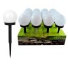 LAMPA SOLARNA 6500K LED KULA BIAŁA PLASTIK CZARNY (1 SZT)