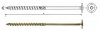 WKRĘT DO DREWNA Z KOŁNIERZEM NA TORX OCYNK ŻÓŁTY 6*120MM T30 (100 SZT)