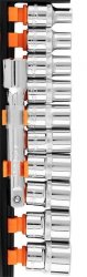 ZESTAW KLUCZY NASADOWYCH 1/2'', 12SZT, 6-KĄTNE (1 KPL)