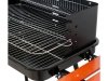 GRILL WĘGLOWY Z PÓŁKAMI, RUSZT 53X33CM (1 SZT)