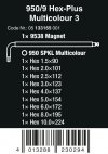 ZESTAW KLUCZY TRZPIENIOWYCH 950/9 HEX-PLUS MULTICOLOU 3 9CZR (1 KPL)