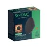 Oprawa ścienna kinkiet 12W V-TAC okrągły czarny CCT ściemnialny VT-83012 3000K-6400K 1200lm