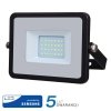 Projektor LED V-TAC 20W SAMSUNG CHIP Czarny VT-20 6400K 1600lm 5 Lat Gwarancji