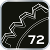 Grzechotka 1/4, 360°, 72T