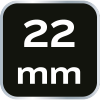 Klucz płasko-oczkowy z grzechotką i przełącznikiem 22 mm