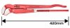 Klucz do rur typ S, 1.5, 420 mm