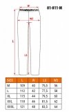 Spodnie przeciwdeszczowe PU/PVC, EN 343, rozmiar M