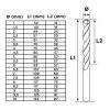 Komplet wierteł do stali i żeliwa NWKa INOX M-19, 1,0-10,0 mm, szlifowane, HSS-E Co5 (19 szt.)