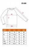 Bluza COMFORT, szary melanż, rozmiar XXXL
