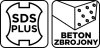 Wiertło do betonu zbrojonego SDS Plus 10 x 210 mm, quatro