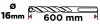 Wiertło do betonu zbrojonego SDS Plus 16 x 600 mm, quatro