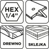 Wiertło do drewna łopatkowe, 32 x 152 mm