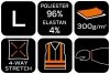 Kurtka Mix&Match, 4-way stretch, zielona, rozmiar L