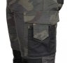 Spodnie robocze Mix&Match, Canvas, wzmocnienia z Cordury, zielone moro, rozmiar XS