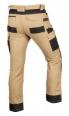 Spodnie robocze Mix&Match, Canvas, wzmocnienia z Cordury, beżowo-czarne, rozmiar S