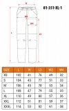 Spodnie robocze Mix&Match, czarne, rozmiar XL