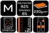 Spodnie robocze Mix&Match, 4 way stretch, czarno-pomarańczowe, rozmiar M
