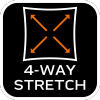 Spodnie robocze Mix&Match, 4 way stretch, z kaburami, Cordura, szaro-czarne, rozmiar XS