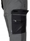 Spodnie robocze Mix&Match, 4 way stretch, z kaburami, Cordura, szaro-czarne, rozmiar XL