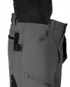 Spodnie robocze Mix&Match, 4 way stretch, z kaburami, Cordura, szaro-czarne, rozmiar XXL