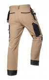 Spodnie robocze Mix&Match, 4 way stretch, z kaburami, Cordura, beżowo-czarne, rozmiar S