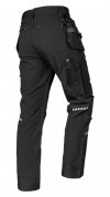 Spodnie robocze Mix&Match, 4 way stretch, z kaburami, Cordura, czarne, rozmiar XL