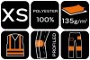 Spodnie robocze Mix&Match, stretch, szare, rozmiar XS