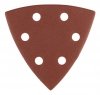 Papiery ścierne delta na rzep 93 x 93 mm, P180, 5 szt., z 6 otworami (3 szt.)