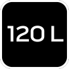 Worki budowlane 120 L, czarne, 10 sztuk, 70 mic