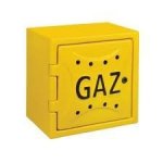 OSŁONA LICZNIKA GAZU Z TWORZYWA 250*600*600MM Z PLEC. ŻÓŁTA (1 SZT)