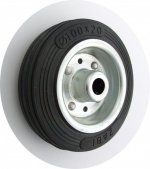 KOŁO METAL-GUMA 100MM BEZ OBUDOWY+OŚKA 11 (1 SZT)