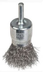 SZCZOTKA PĘDZELKOWA DRUT STALOWY TRZPIEŃ 6MM, FI10MM (1 SZT)