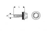 WKRĘT SAMOWIERTNY 4.8*20MM RAL 6020 (2,5 STO)