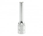 NASADKA DŁUGA 6-KĄTNA CHROMOWANA 1/4'' 6MM (1 SZT)