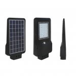 Oprawa Uliczna V-TAC Solarna 15W LED Czarna ST-15 6000K 1600lm 2 Lata Gwarancji