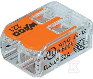 ZŁ.UNIWER.221-412 2X4MM2, OPK = 100 SZT (SZT)