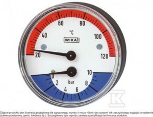 TERMOMANOMETR WP80T R1/2 0,6MPA/120ST.C (SZT)