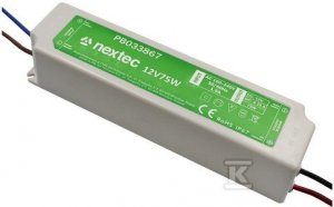 ZASILACZ LED IP67 / 12V / 6,25A / 75W (SZT)