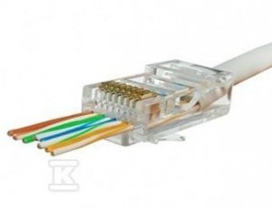 WTYK RJ45 6 UTP PRZELOTOWY OP. 100SZT. (OPK)
