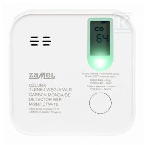 CZUJNIK TLENKU WĘGLA WI-FI TYP: CTW-10 (SZT)