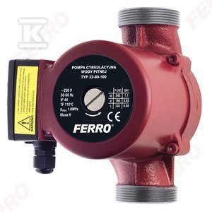 POMPA CYRKULACYJNA C.W.U.FERRO 32-80-180 (SZT)
