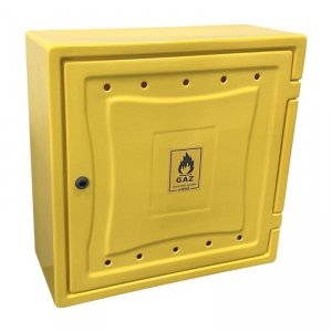 OSŁONA LICZNIKA GAZU Z TWORZYWA 250*600*600MM BEZ PLEC.ŻÓŁTA (1 SZT)