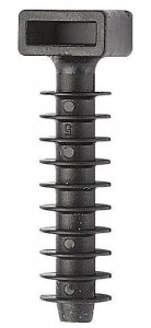 KOŁEK MONTAŻOWY CZARNY DO OPASEK F=8MM BMKN5458E 1SZTUKA (1 SZT)