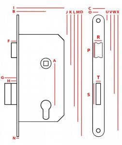 ZAMEK WPUSZCZANY JANIA 60/50 WC (1 SZT)