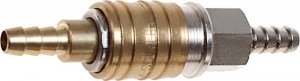 KOMPLET SZYBKOZŁĄCZKA DO KOMPRESORA Z KOŃCÓWKĄ NA WĄŻ 6MM (1 SZT)